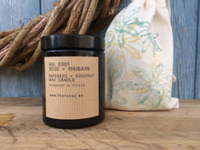 No: 0001 Rose + Rhubarb Candle