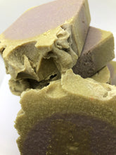 White flowers & purple Clay Salt Soap