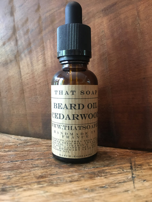 Beard Oil- Cedarwood, Orange + Rosemary